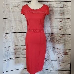 Boden Hera Ponte Lace Inset Dress Size 6